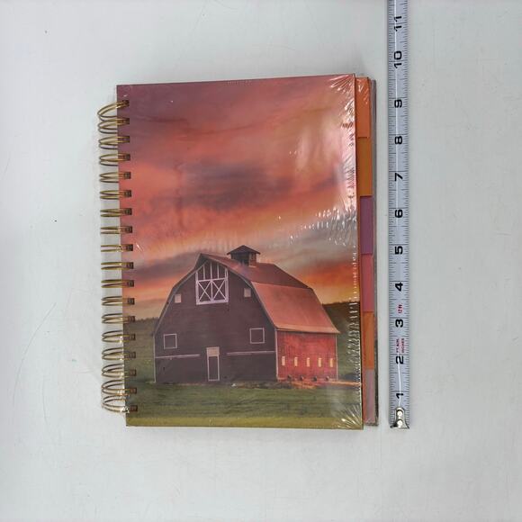Bella Bug Notebooks Lot of 2 Spiral Journals Tabs Cow Farm Sunset - Picture 4 of 10